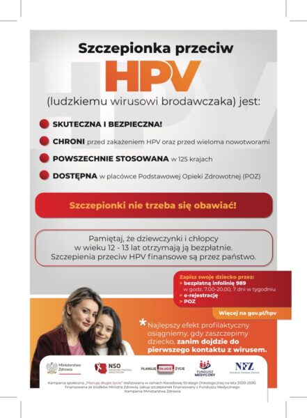 Ulotka szczepienia przeciw HPV